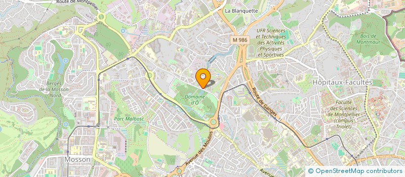 localisation de l'entreprise LANGUEDOC-ROUSSILLON INCUBATION à MONTPELLIER