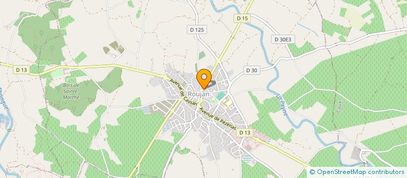 localisation de l'entreprise LANGUEDOC SOLIDARITE AVEC LES REFUGIES  ROUJAN