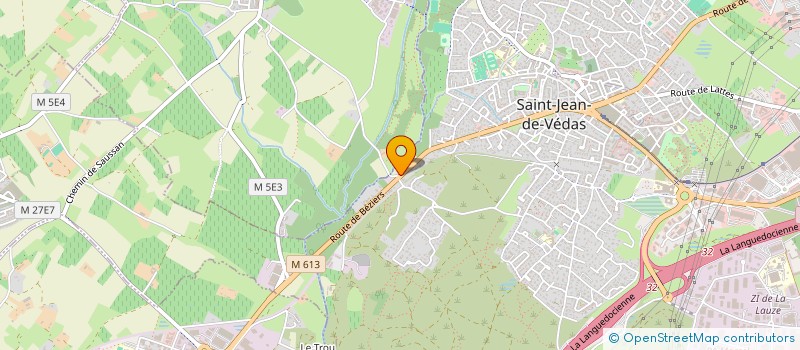 localisation de l'entreprise LANGUEDOC TP à SAINT-JEAN-DE-VEDAS