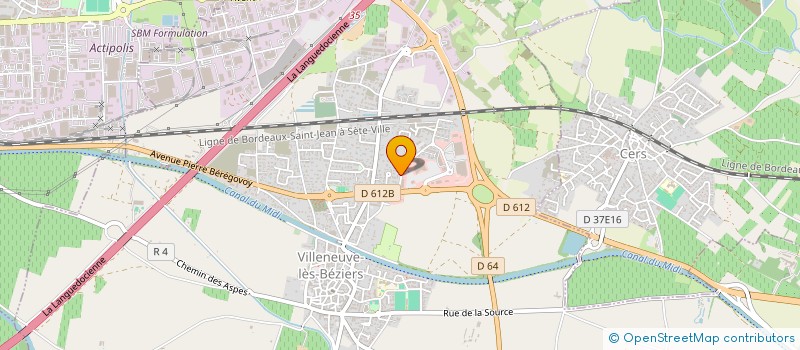 localisation de l'entreprise LANGUEDOCIENNE DE BATIMENT à VILLENEUVE-LES-BEZIERS