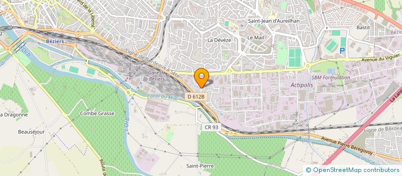 localisation de l'entreprise LANGUEDOCIENNE DES PLASTIQUES à BEZIERS