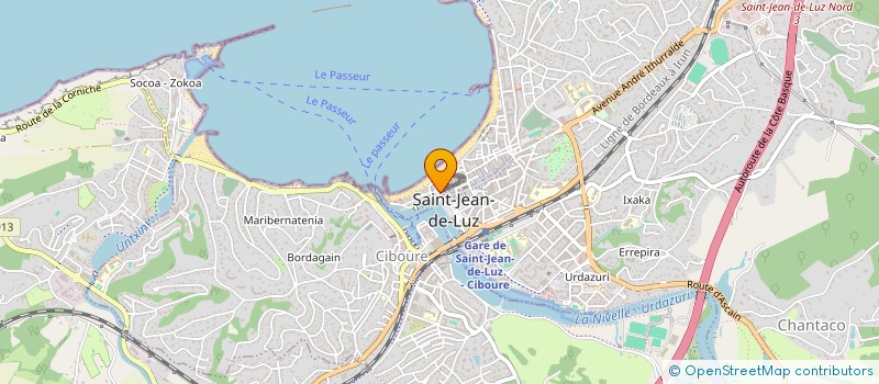 localisation de l'entreprise LANGUES EN SCENE à SAINT-JEAN-DE-LUZ