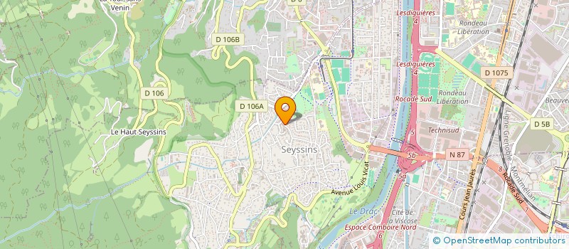 localisation de l'entreprise LANGUES ET CULTURES à SEYSSINS