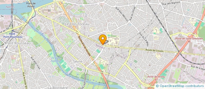 localisation de l'entreprise LANGUEUX LES GREVES à SAINT-SEBASTIEN-SUR-LOIRE