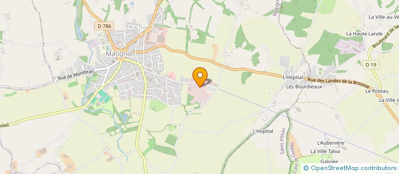 localisation de l'entreprise LANGUILLE DIMITRI  MATIGNON