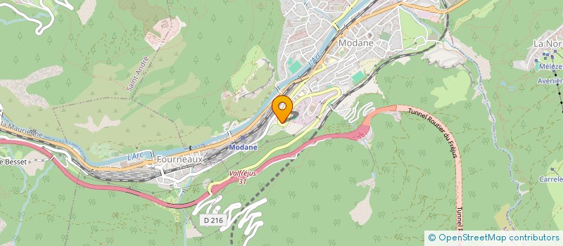 localisation de l'entreprise LANI  MODANE