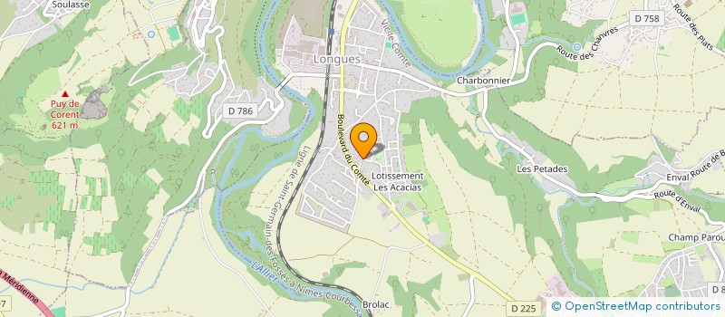 localisation de l'entreprise LANIAC  VIC-LE-COMTE