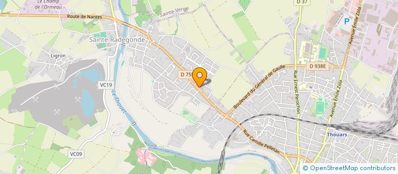 localisation de l'entreprise LANIER MENUISERIE  THOUARS