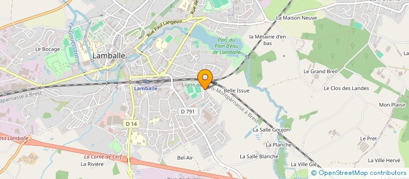 localisation de l'entreprise LANIMMO  LAMBALLE-ARMOR