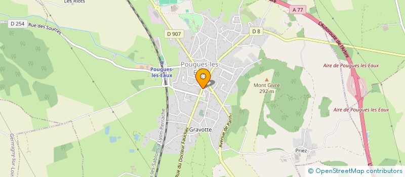 localisation de l'entreprise LANINI CHARPENTES à POUGUES-LES-EAUX