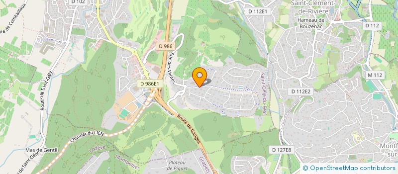 localisation de l'entreprise LANINVEST  SAINT-GELY-DU-FESC