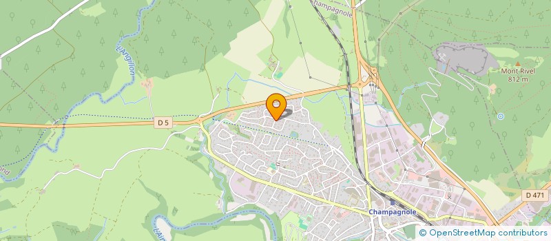 localisation de l'entreprise LANISA  CHAMPAGNOLE