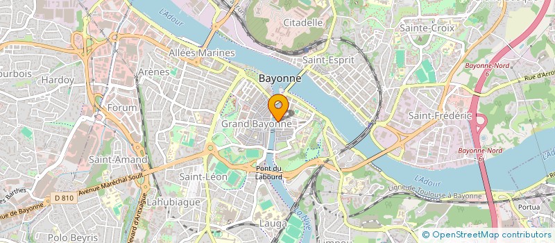 localisation de l'entreprise LANIZ à BAYONNE