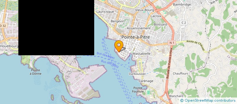 localisation de l'entreprise LANMOU à POINTE A PITRE