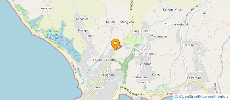localisation de l'entreprise LANN ER ROCH  TREGUNC