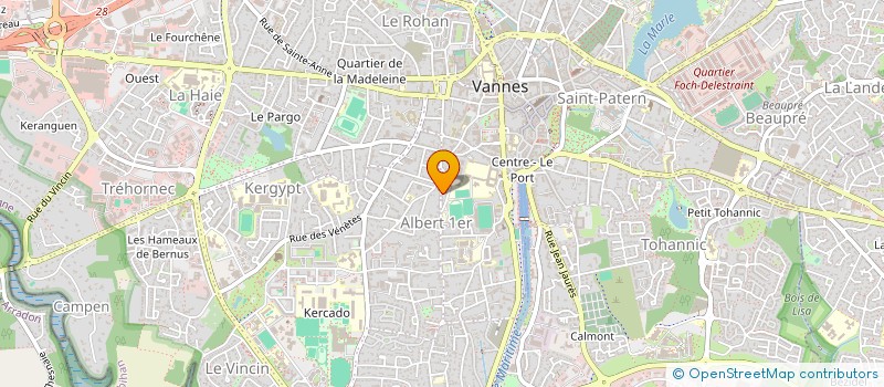 localisation de l'entreprise LANN ROZ IMMOBILIER à VANNES