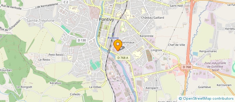 localisation de l'entreprise LANN VELIN  PONTIVY