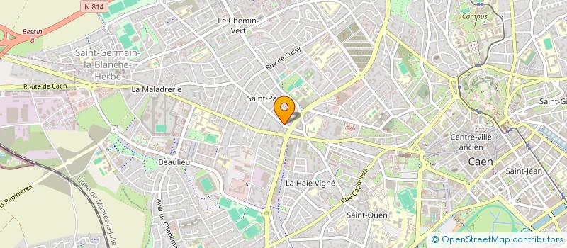 localisation de l'entreprise LANNE GUIVARCH à CAEN