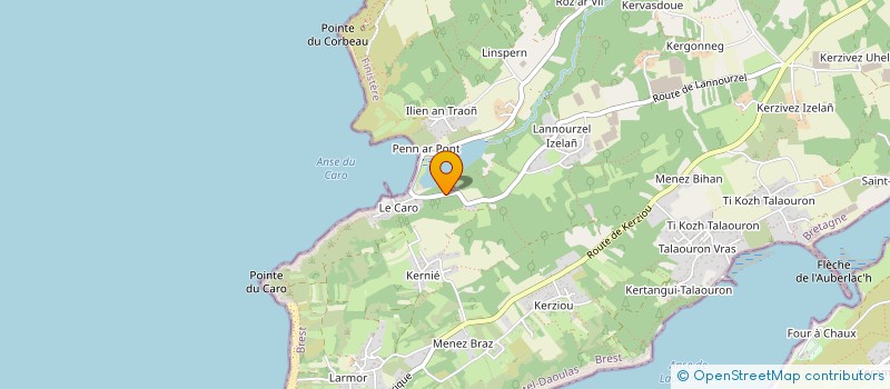 localisation de l'entreprise LANNEGUEL  PLOUGASTEL-DAOULAS