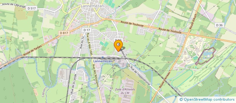 localisation de l'entreprise LANNEMEZAN  LANNEMEZAN