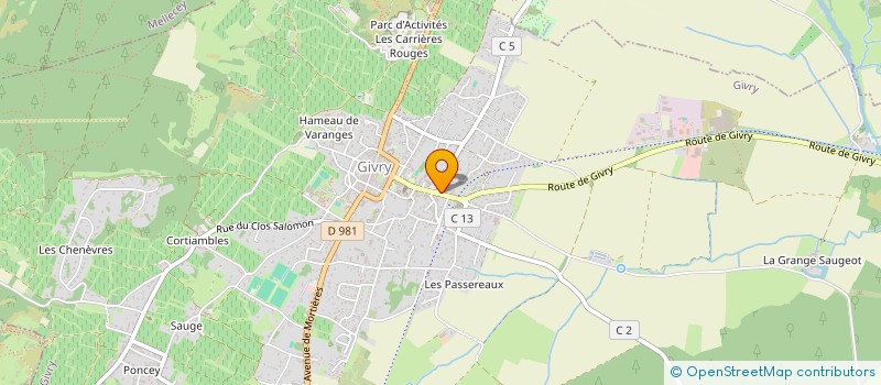 localisation de l'entreprise LANNI AUTOS SERVICES à GIVRY