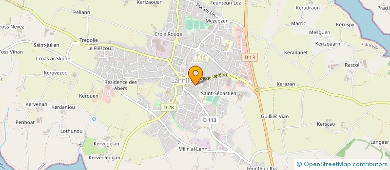 localisation de l'entreprise LANNI DIS  LANNILIS