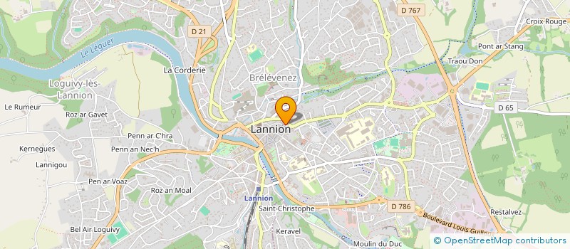 localisation de l'entreprise LANNION AUDIT DIAGNOSTIC IMMOBILIER EXPERTISE  LANNION