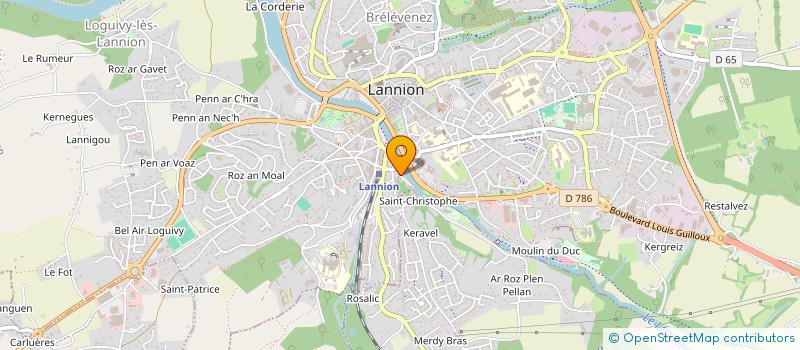 localisation de l'entreprise LANNION CANOE-KAYAK  LANNION