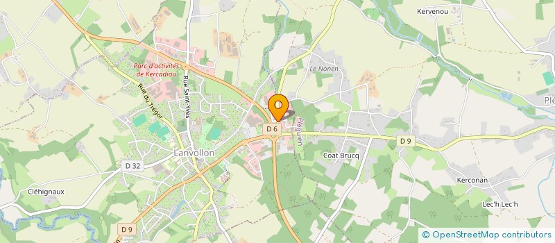 localisation de l'entreprise LANNION CYCLES à LANNION