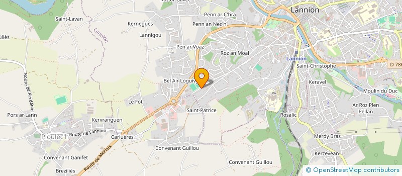 localisation de l'entreprise LANNION CYCLISME  LANNION