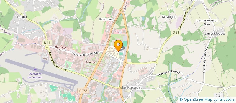 localisation de l'entreprise LANNION FOOTBALL CLUB à LANNION