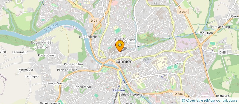 localisation de l'entreprise LANNION TRIATHLON à LANNION