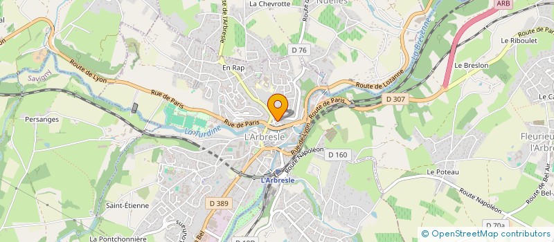 localisation de l'entreprise LANNISTER VTC TRANSPORT  L ARBRESLE