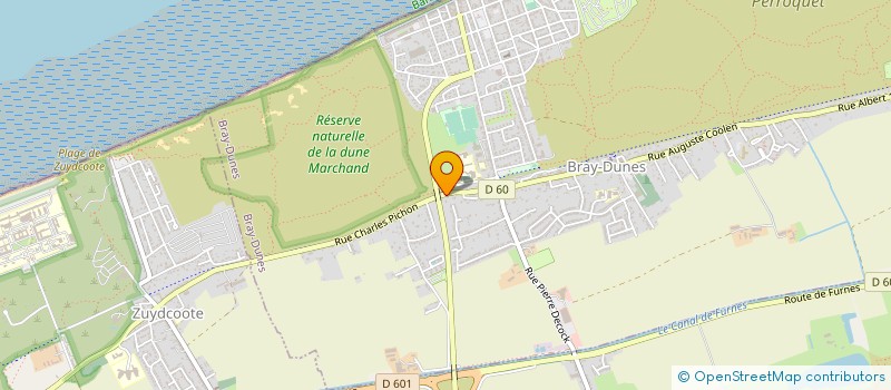 localisation de l'entreprise LANNOEYE à BRAY-DUNES