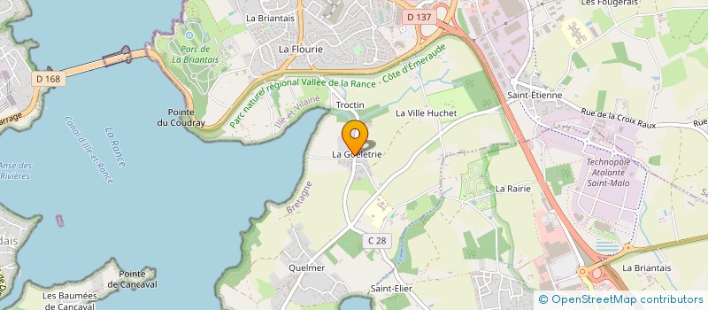 localisation de l'entreprise LANNOR  SAINT-MALO