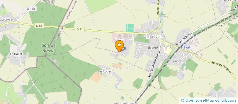 localisation de l'entreprise LANNOU BATIMENT à BREVAL
