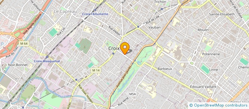 localisation de l'entreprise LANNOY 325 à CROIX