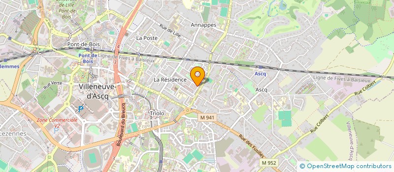 localisation de l'entreprise LANNOY à VILLENEUVE-D'ASCQ