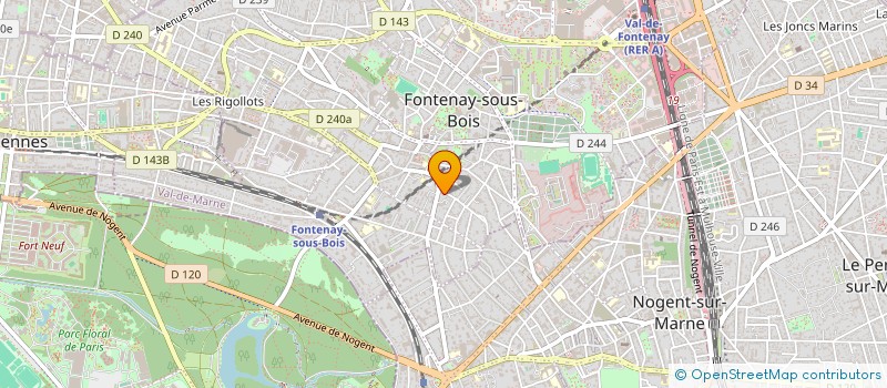 localisation de l'entreprise LANNOY & CO à FONTENAY-SOUS-BOIS