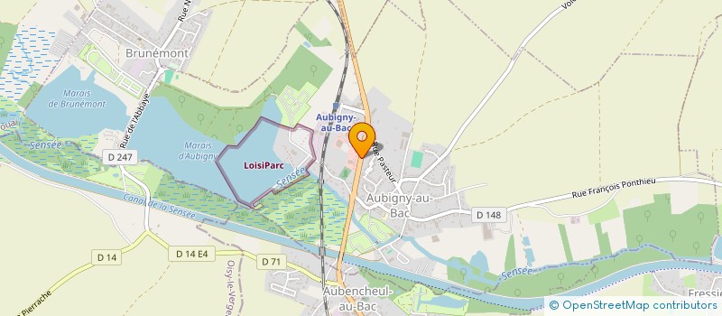 localisation de l'entreprise LANNOY CONSTRUCTION à AUBIGNY-AU-BAC