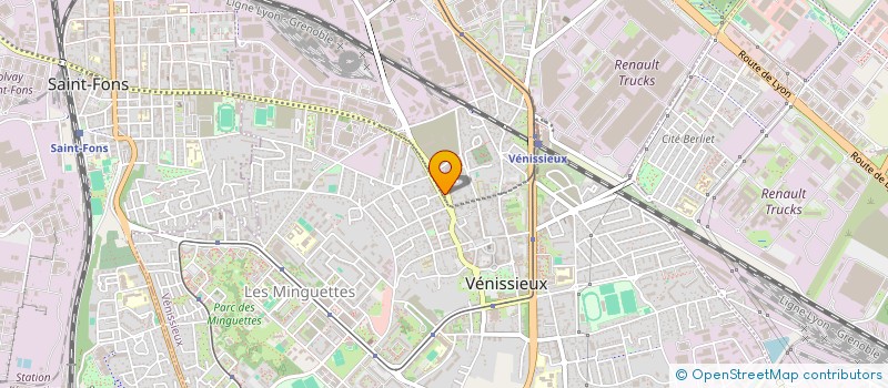 localisation de l'entreprise LANO  VENISSIEUX
