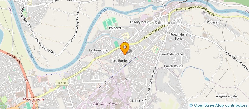 localisation de l'entreprise LANO  SAINT-JUERY