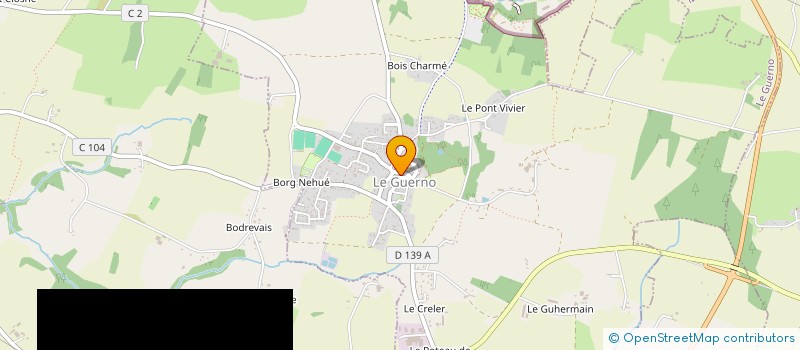 localisation de l'entreprise LANO  LE GUERNO