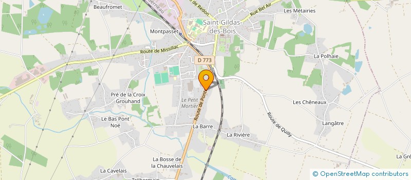 localisation de l'entreprise LANOE IMMOBILIER  DREFFEAC