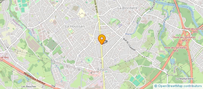 localisation de l'entreprise LANOE JP  REZE