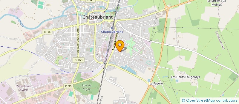 localisation de l'entreprise LANOE PHILIPPE  CHATEAUBRIANT