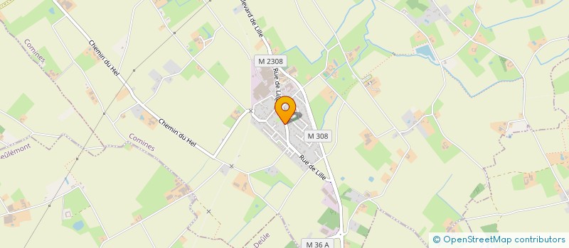 localisation de l'entreprise LANOLE  COMINES