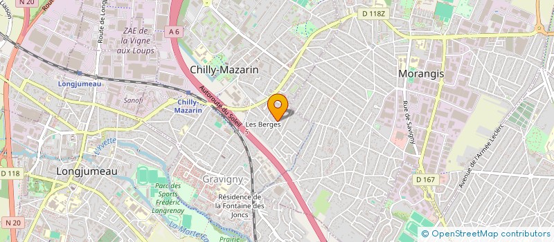 localisation de l'entreprise LANOMAG  CHILLY-MAZARIN