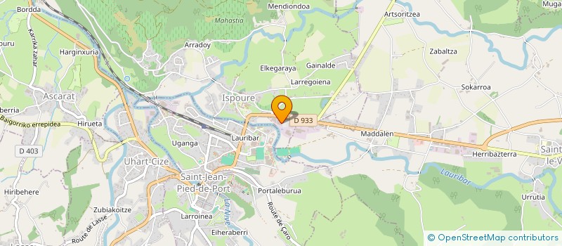 localisation de l'entreprise LANORE ERRECART à ISPOURE