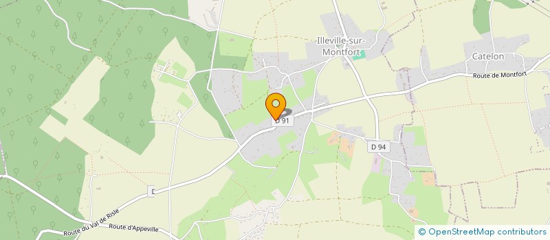 localisation de l'entreprise LANOS ECO HABITAT  ILLEVILLE-SUR-MONTFORT